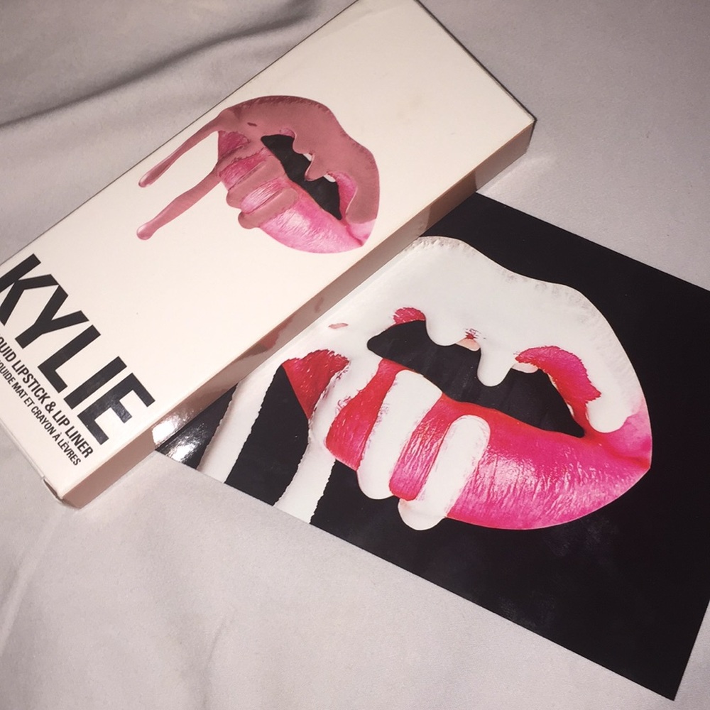 Kylie lip kit box and letter koko k